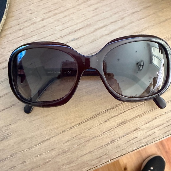 CHANEL Accessories - CHANEL Dark Burgundy Sunglasses